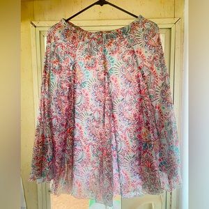 Coastal cowgirl / cottagecore tiered flowy skirt (vintage)